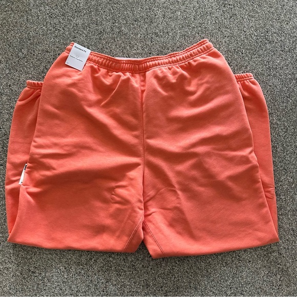 Nike Standard Issue Dri Fit Pants Basketball Terry Mens Size L Mango FZ0224 643 - Picture 4 of 6